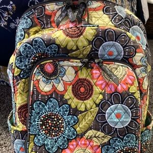 Vera Bradley Flower Power Laptop Backpack